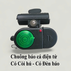 Chuông Báo Cá Điện Tử Cao Cấp Có Còi Hú, Sẵn Pin, Còi Hú khi cá ăn, đèn chớp đỏ