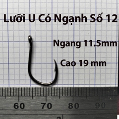 Combo Lưỡi Câu Cắm, Chữ U, Có Ngạnh, Có Khoen chống tuột dây