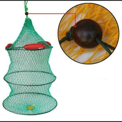 Giỏ lưới đựng cá 3 tầng có phao Size 40x70 và 45x70