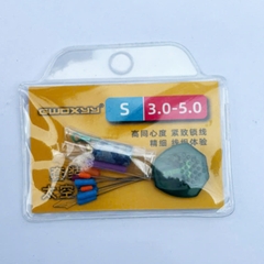 Vỉ phụ kiện Sét Trục Cao Cấp Gwoxyy, Đầy Đủ Chì Hạt Chặn, mà ní..