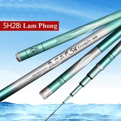 Cần Câu Tay Cacbon Lam Phong 5h 28i ( kèm đọt phụ)