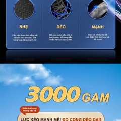 Cần câu Tay Thống Soái Thế Hệ 2 độ cứng 6h - 19i  ( Kèm Đọt Phụ Và Trục 3260 )- BH 1 Năm 1 Lóng Trừ Lóng Gốc