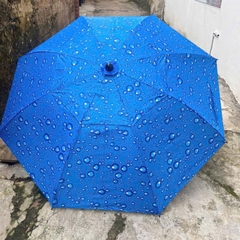 Ô Dù Che Nắng 1m8 đi câu cá, Dù Giọt Nước Và Dù Sọc Dưa Có Khớp Bẻ, kèm chân cắm đát