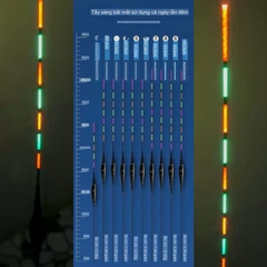 Phao Nano Hắc Tử Có Đèn Câu Đêm , Phao Đài Có Đèn Cảm Biến