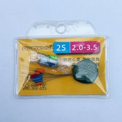 Vỉ phụ kiện Sét Trục Cao Cấp Gwoxyy, Đầy Đủ Chì Hạt Chặn, mà ní..