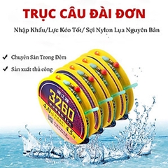 Combo 2 Bộ Dây Trục Câu Đài Buộc Sẵn 3260 Dây Tàng Hình , Tải Cá Cực Đỉnh