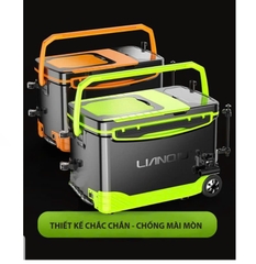 Thùng Câu Đài 36L LianQiu S5, Đầy Đủ Phụ Kiện Đi Kèm, Có Cả Pas Đèn