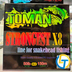 Dù PE Toman X8 150m- Chuyên Dùng Đánh Lure, Tổng Hợp,