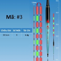 Phao Đài Câu Đêm LF,Chuyên Rô Phi ,  Tải Chì Nhẹ, Tùy chọn cảm biến và không cảm biến, có tặng kèm Pin