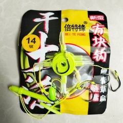 Lưỡi Câu Lancer Chữ Thập Dùng Câu mồi gạch, thiết kế chống rối, dể sử dụng