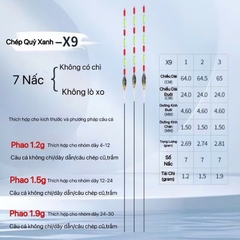 Phao Hố Đấu Chép Quỷ Xanh X9 Chuyên Dùng Đánh Chép, Trắm