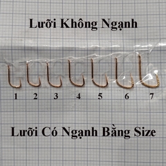 ComBo 25 Lưỡi Câu Nanh Sói Vẩy Rồng Săn Hàng Có Ngạnh Và Không Ngạnh