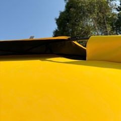 Dù Vàng Fun Fishing dù câu cá 2 tầng 2m4 Khung Hợp Kim Cao Cấp, Có Chân Neo Gió