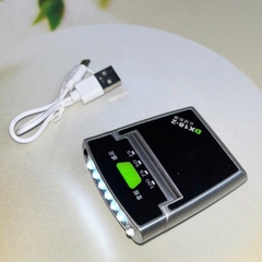 Đèn Kẹp Mũ DX 18 -2 , Đèn 6 Bóng Led, Có Cảm Biến, 2 Chế Độ Sáng Sử Dụng Câu Đêm