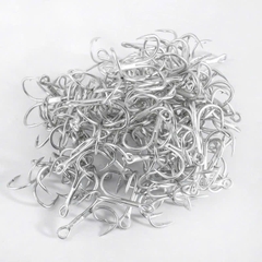 (Combo 5C ) Lưỡi Ba Tiêu Thép Trắng Sử dụng trong câu Lure cá Lóc, Chẽm...