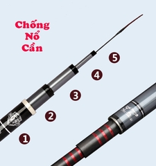Cần Câu Tay Cacbon Sát Kình Đao 6h 19i ( kèm đọt phụ)