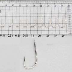 50 Lưỡi Câu Thép Trắng Siêu Bén Không Ngạnh