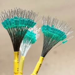 [Túm 100] Hạt chặn cao cấp làm trục , hạt chặn phao câu đài, chất liệu silicon màu trắng và xanh