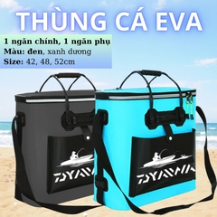 Thùng Đựng Cá Đa Năng DYAWA 1 ngăn lớn 1 ngăn nhỏ, Chất Liệu Nhựa EVA Cao Cấp