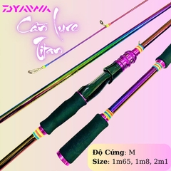 Cần Lure Full Titan Daiwa Độ Cứng M, có máy đứng và máy ngang, Phiên Bản 2024