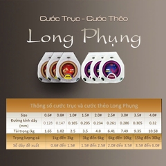 Cước Trục - Cước Thẻo Long Phụng, Size Đa dạng Từ 0.6 đến 4.0