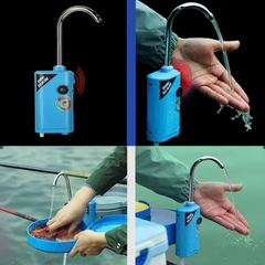 Máy Bơm Nước Rửa Tay, Sục Oxi , Đèn 3 trong 1 Cực Kì Tiện Lợi