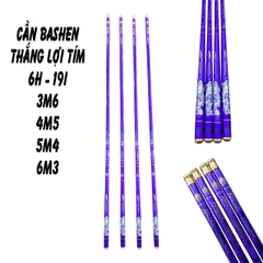 Cần câu tay BASHEN Thắng Lợi Tím 6h 19i( Tặng kèm đọt phụ và bộ trục 3260 )