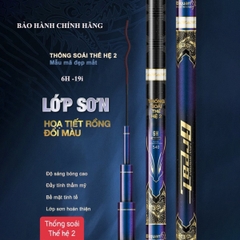 Cần câu Tay Thống Soái Thế Hệ 2 độ cứng 6h - 19i  ( Kèm Đọt Phụ Và Trục 3260 )- BH 1 Năm 1 Lóng Trừ Lóng Gốc