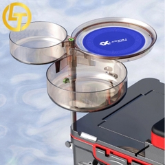 Khay mồi Cao Cấp Lianqiu, 3 Tầng, Xoay 360 độ, Sử Dụng Cho Thùng, Ghế Câu Đài