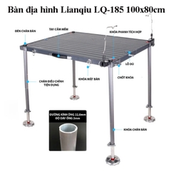 Bàn Địa Hình Đa Năng Cao Cấp Lianqiu LQ-185 100x80cm, Cao 123cm