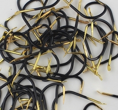 50 Lưỡi Câu thép đen vàng Có Ngạnh