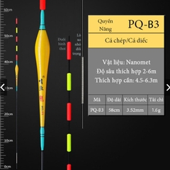 Phao hố đấu Quyền năng, phao câu đơn câu đài nhạy cá, chất liệu nanomet