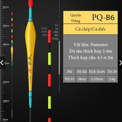 Phao hố đấu Quyền năng, phao câu đơn câu đài nhạy cá, chất liệu nanomet