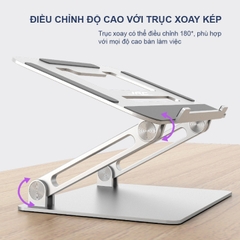 Giá Đỡ Macbook High Stand, Nhôm Nguyên Khối JRC (U20)