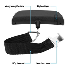 Cân cầm tay di động QJ-T8, cân treo hành lý, hàng chuyển phát nhanh 50kg