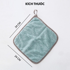 Combo 5 khăn vuông lau bếp lau tay lau kính