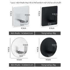 Móc dán tường móc treo đồ INOX 304 không rỉ IN02