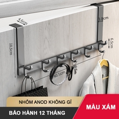 Móc treo sau cửa tiêt kiệm không gian SQ-RX05 nhôm anod