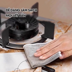 Khăn rửa chén bát dây thép, giẻ lau dây thép vệ sinh nhà bếp siêu sạch