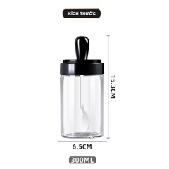 Lọ Đựng Gia Vị Thủy Tinh 300ml