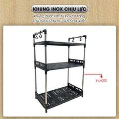 Kệ để gia vị nhà bếp khung inox chịu lực LD-3640