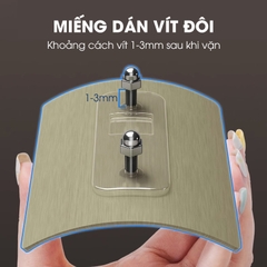 Miếng dán thay thế vít đôi cho giá treo khăn 5277, kệ góc 6636