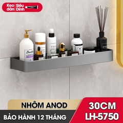 Kệ dán tường LH-5750 nhà tắm nhà bếp Bathroom Kitchen Nhôm Anod không rỉ + tặng kèm keo dán, tắt kê và vít