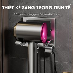 Giá treo máy sáy tóc chống trộm dán tường LD-7706 nhôm hợp kim không rỉ