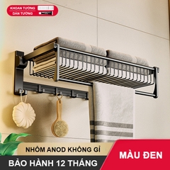 Giá kệ treo khăn đa năng nhôm anod SQ-6255