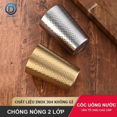 Cốc nước uống bia, cafe, uống trà chuẩn inox 304 2 lớp