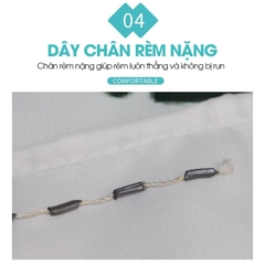 Rèm treo nhà tắm, màn che phòng tắm vải Poliester chống thấm cao cấp họa tiết Lồng Đèn Nhiều Màu Sắc