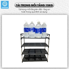 Kệ giày dép nhiều tầng khung inox chịu lực LD-3545