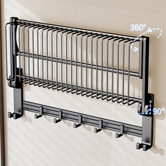Giá kệ treo khăn đa năng nhôm anod SQ-6255