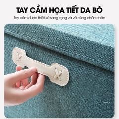 Hộp đựng đồ đa năng, quần áo chăn mền có nắp đậy LH-3107, vải lanh không dệt chất lượng cao, chống ẩm mốc, nhiều size